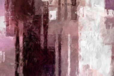 Soyut arkaplanda pürüzlü fırça darbeleri. Fırça boyası. Renkli boya darbeleri. Eşsiz duvar sanatı. Tuvaldeki modern sanat. Renkli çağdaş sanat eserleri. 