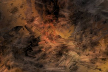 Modern sanat. Taranmış Boyalı Soyut Arkaplan. Fırça darbesi ile boyanmış. Boya darbeleri. 2B Görüntü