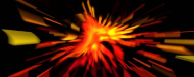 Işık parçacık izleri. Parlayan parçacıkları ve çizgileri olan ışık patlaması yıldızı. Güzel hareketli soyut ışın arkaplanı.