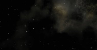 Galaksi uzayındaki yıldız alanı renkli nebula ile. Uzayın derinliklerinin bilim kurgu geçmişi. Ruhsal duvar kağıdı.