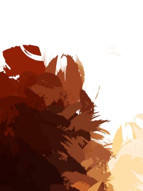 Taranmış Boyalı Soyut Arkaplan. Vahşi kaotik fırça darbeleri. Boya darbeleri. 2D İllüstrasyon. Fırça darbeli resim. 