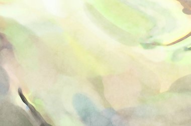 Yumuşak suluboya duvar kağıdı. Hafifçe fırçalanmış renkleri olan sanatsal bir resim. Pastel renkler arkaplana dokunmuş. Soyut duvar sanatı..