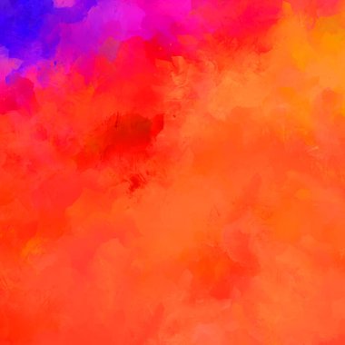 Duvar sanatı Eşsiz ve yaratıcı illüstrasyon. Fırça darbesi ile boyanmış. Renkli fırça darbelerinin soyut arkaplanı. Fırçalanmış canlı duvar kâğıdı. Boyalı sanatsal yaratım.