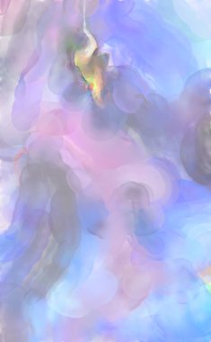 Modern fırça darbeleri. Pastel renklerde suluboya resim. Poster, duvar sanatı, afiş, kart, kitap kapağı veya ambalaj için sakinleştirici kompozisyonun yumuşak renkli çizimi. 