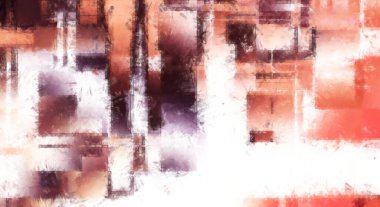 Modern sanat. Renkli çağdaş sanat eserleri. Renkli boya darbeleri. Soyut arkaplanda fırça darbeleri. Fırça boyası. Eşsiz duvar sanatı.