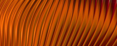 Soyut arkaplan. Renkli dalgalı yansıtıcı duvar kağıdı. Duvar kağıdı, afiş, arkaplan, kart, kitap kapağı veya web sitesi için grafiksel resimleme.