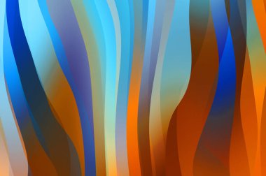 Soyut arkaplan. Renkli dalgalı tasarım duvar kağıdı. yaratıcı grafik 2D çizim. Dinamik şekilli modaya uygun sıvı örtüsü.