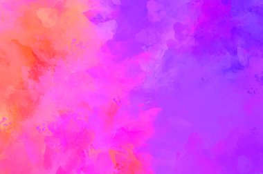 Renkli fırça darbelerinin 2D çizimi. Dekoratif desenli resim. canlı boya desenli arkaplan.