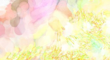 2D çizim. Sanatsal arkaplan resmi. Tablo üzerinde soyut resim. Çağdaş sanat. El yapımı resim. Renkli doku. Modern sanat eserleri. Yüzeyde suluboya fırça darbeleriyle boyama.