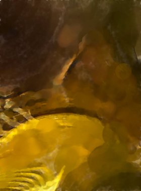 Modern sanat. Renkli çağdaş sanat eserleri. Renkli boya darbeleri. Soyut arkaplanda fırça darbeleri. fırça boyası.