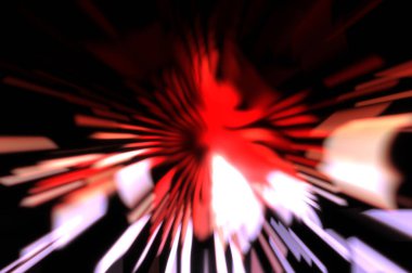 Işık parçacık izleri. Parlayan parçacıkları ve çizgileri olan ışık patlaması yıldızı. Güzel hareketli soyut ışın arkaplanı.