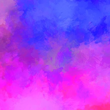 Duvar sanatı Eşsiz ve yaratıcı illüstrasyon. Fırça darbesi ile boyanmış. Renkli fırça darbelerinin soyut arkaplanı. Fırçalanmış canlı duvar kâğıdı. Boyalı sanatsal yaratım.