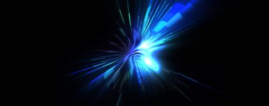 Fütürist mercek patlaması. Parlayan parçacıkları ve çizgileri olan ışık patlaması yıldızı. Güzel soyut ışın arkaplanı.