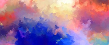 Renkli fırça darbelerinin soyut arkaplanı. fırçalanmış canlı duvar kağıdı. resmedilmiş sanat eseri. Eşsiz ve yaratıcı illüstrasyon.