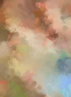 Renkli fırça darbelerinin 2D çizimi. Dekoratif desenli resim. canlı boya desenli arkaplan.