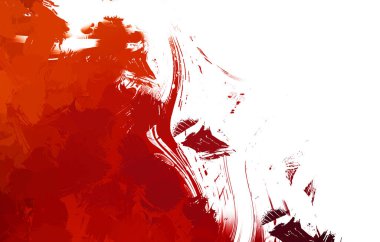 Duvar sanatı Eşsiz ve yaratıcı illüstrasyon. Fırça darbesi ile boyanmış. Renkli fırça darbelerinin soyut arkaplanı. Fırçalanmış canlı duvar kâğıdı. Boyalı sanatsal yaratım.