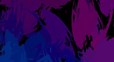 Sanatsal soyut arkaplan. Doku boyalı duvar kağıdı. Boya darbeleriyle yaratıcı bir illüstrasyon. Fırça desenli resim.