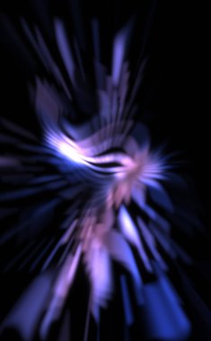 Işık parçacık izleri. Parlayan parçacıkları ve çizgileri olan ışık patlaması yıldızı. Güzel hareketli soyut ışın arkaplanı.