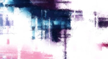 Modern sanat. Renkli çağdaş sanat eserleri. Renkli boya darbeleri. Soyut arkaplanda fırça darbeleri. Fırça boyası. Eşsiz duvar sanatı.