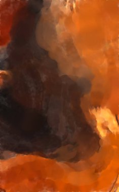 Modern sanat. Renkli çağdaş sanat eserleri. Renkli boya darbeleri. Soyut arkaplanda fırça darbeleri. fırça boyası.