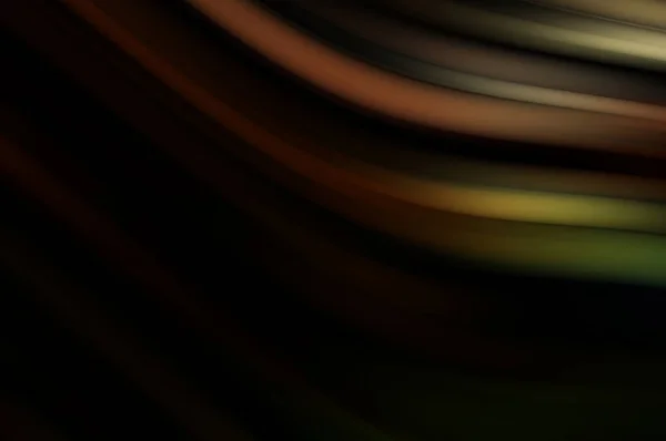 Líneas Suaves Coloridas Sobre Fondo Negro Ondas Color Fluidas Fluidas — Foto de Stock