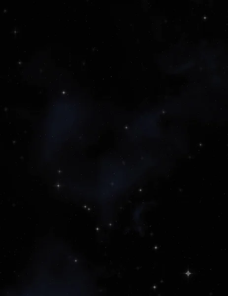 Medan Bintang Ruang Galaksi Dengan Nebula Berwarna Warni Latar Belakang — Stok Foto