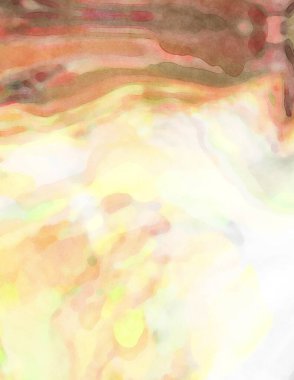 Yumuşak suluboya duvar kağıdı. Hafifçe fırçalanmış renkleri olan sanatsal bir resim. Pastel renkler arkaplana dokunmuş. Soyut duvar sanatı..