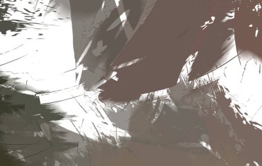 Renkli fırça darbelerinin 2B çizimi. Dekoratif doku resmi. Canlı boya desenli arka plan. Kaotik fırça darbeleri resim.