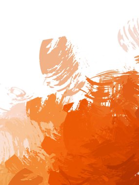 Taranmış Boyalı Soyut Arkaplan. Vahşi kaotik fırça darbeleri. Boya darbeleri. 2D İllüstrasyon. Fırça darbeli resim. 