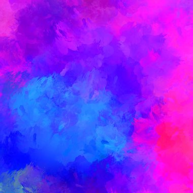 Duvar sanatı Eşsiz ve yaratıcı illüstrasyon. Fırça darbesi ile boyanmış. Renkli fırça darbelerinin soyut arkaplanı. Fırçalanmış canlı duvar kâğıdı. Boyalı sanatsal yaratım.