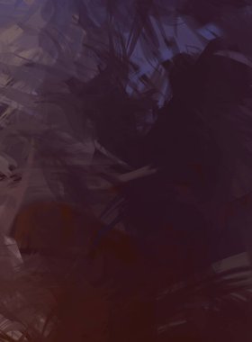 Renkli fırça darbelerinin 2D çizimi. Dekoratif desenli resim. canlı boya desenli arkaplan.