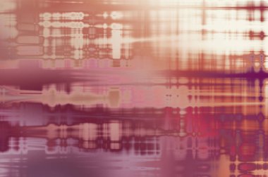 Soyut arkaplan. Yaşlanmış grunge dokusunda geometrik elementler. Farklı renk desenli grafiksel illüstrasyon.