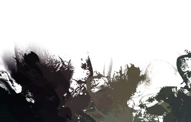 Taranmış Boyalı Soyut Arkaplan. Vahşi kaotik fırça darbeleri. Boya darbeleri. 2D İllüstrasyon. Fırça darbeli resim. 