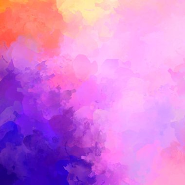 Canlı fırça darbeleriyle boyanmış. Renkli desenli resim. Fırçalanmış duvar kağıdını boya.