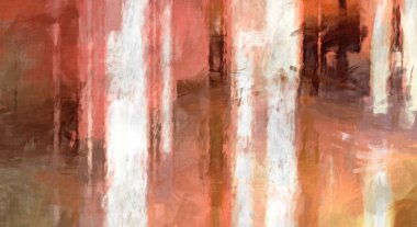 Soyut arkaplanda pürüzlü fırça darbeleri. Fırça boyası. Renkli boya darbeleri. Eşsiz duvar sanatı. Tuvaldeki modern sanat. Renkli çağdaş sanat eserleri. 