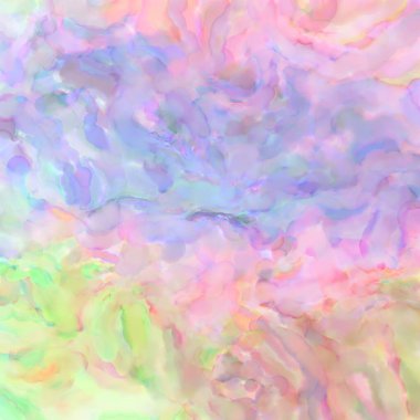 Pastel renklerde suluboya resim. Poster, duvar sanatı, afiş, kart, kitap kapağı ya da ambalaj için rahatlatıcı kompozisyonun yumuşak renkli çizimi. Modern fırça darbeleri resim.