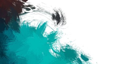 Taranmış Boyalı Soyut Arkaplan. Vahşi kaotik fırça darbeleri. Boya darbeleri. 2D İllüstrasyon. Fırça darbeli resim. 