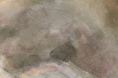 Alkol mürekkebini andıran rahatlatıcı fırça darbelerinin modern resmi. Poster, duvar sanatı, afiş, kart, kitap kapağı veya ambalaj için pastel renkli suluboya resim.