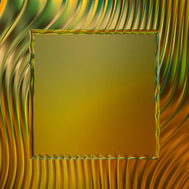 Soyut çerçeveli arkaplan. Renkli, canlı, dalgalı bir duvar kağıdı. Merkezi çerçeveli yaratıcı grafik 2d çizim. Dinamik şekilli modaya uygun sıvı örtüsü.