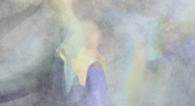 Alkol mürekkebini andıran rahatlatıcı fırça darbelerinin modern resmi. Poster, duvar sanatı, afiş, kart, kitap kapağı veya ambalaj için pastel renkli suluboya resim.