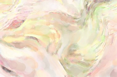 Poster, duvar sanatı, afiş, kart, kitap kapağı veya ambalaj için pastel renkli suluboya resim. Alkol mürekkebini andıran rahatlatıcı fırça darbelerinin modern resmi.