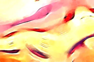 Soyut arkaplanda pürüzlü fırça darbeleri. Fırça boyası. Renkli boya darbeleri. Eşsiz duvar sanatı. Tuvaldeki modern sanat. Renkli çağdaş sanat eserleri. 