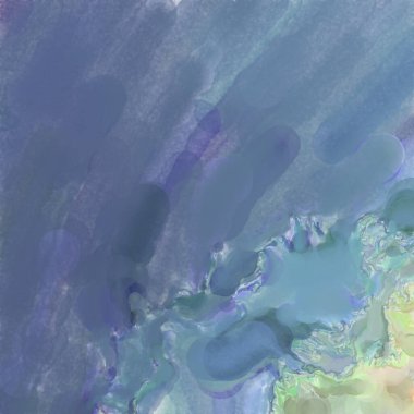 El yapımı sürreal soyut desenli suluboya. Modern sanatsal resim. 2D çizim. Arkaplan boyası karışımı. Yaratıcı duvar sanatı. Çağdaş sanat.