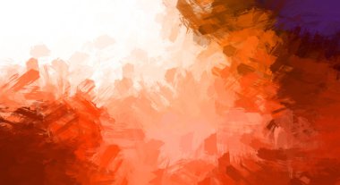 Modern sanat. Taranmış Boyalı Soyut Arkaplan. Fırça darbesi ile boyanmış. Boya darbeleri. 2B Görüntü.