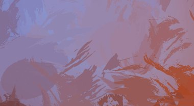 Fırça darbesi ile boyanmış. Sanatsal canlılık ve renkli duvar kâğıdı. Kaotik resim. Taranmış Boyalı Soyut Arkaplan. 