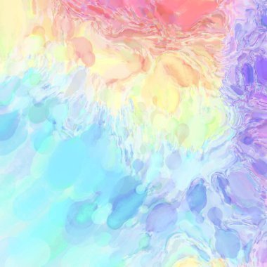 El yapımı sürreal soyut desenli suluboya. Modern sanatsal resim. 2D çizim. Arkaplan boyası karışımı. Yaratıcı duvar sanatı. Çağdaş sanat.