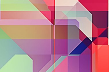 Üçgen arka planda üst üste dizayn ediliyor. Soyut geometrik duvar kağıdı. Geometrik renkli üçgen şekiller.