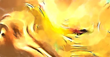 Soyut arkaplanda pürüzlü fırça darbeleri. Fırça boyası. Renkli boya darbeleri. Eşsiz duvar sanatı. Tuvaldeki modern sanat. Renkli çağdaş sanat eserleri. 