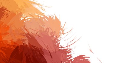 Taranmış Boyalı Soyut Arkaplan. Vahşi kaotik fırça darbeleri. Boya darbeleri. 2D İllüstrasyon. Fırça darbeli resim. 