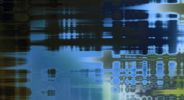 Soyut arkaplan. Yaşlanmış grunge dokusunda geometrik elementler. Farklı renk desenli grafiksel illüstrasyon.